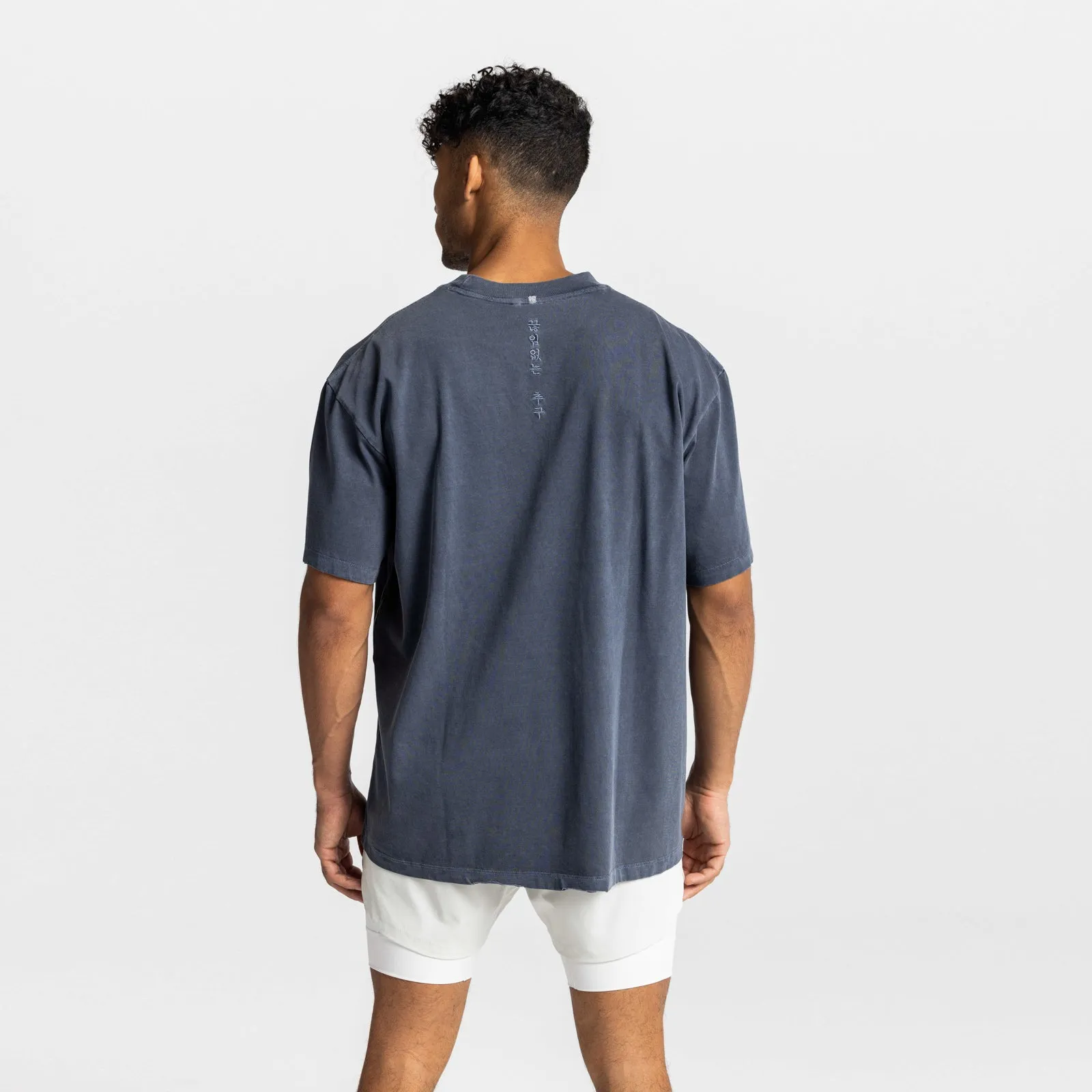 0669. Technical Essentials Relaxed Tee - Faded Navy