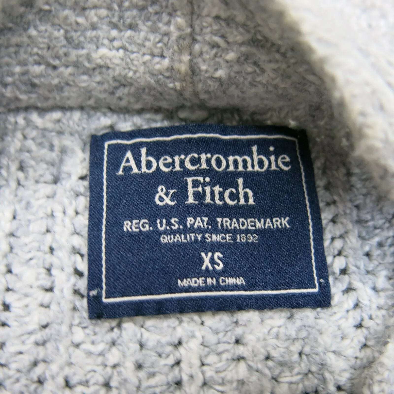 Abercrombie & Fitch Womens Cardigan Sweater Open Front Long Sleeves Gray Size XS