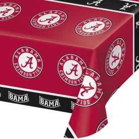 Alabama Crimson Tide Plastic Table Cover, 54"x108"