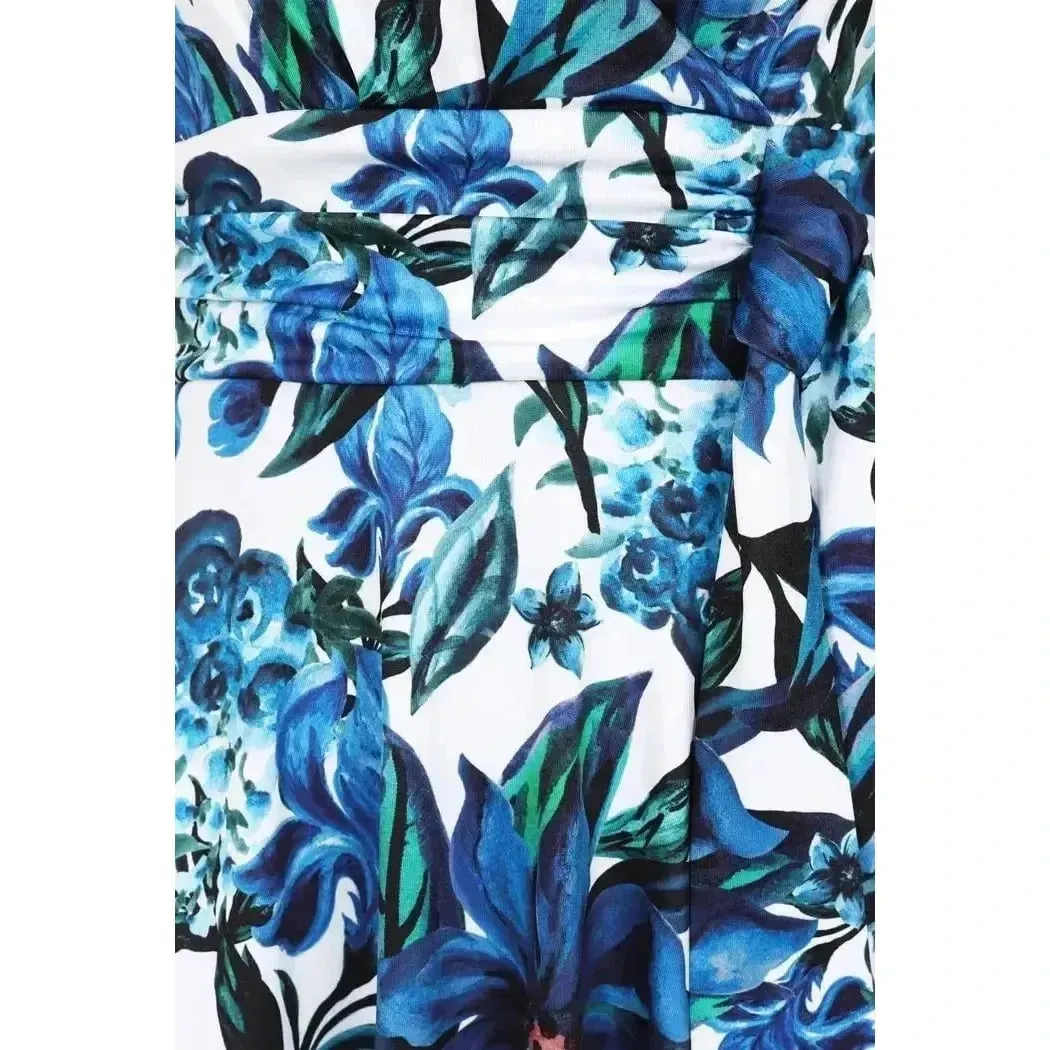Arabella Dress - Blue Floral