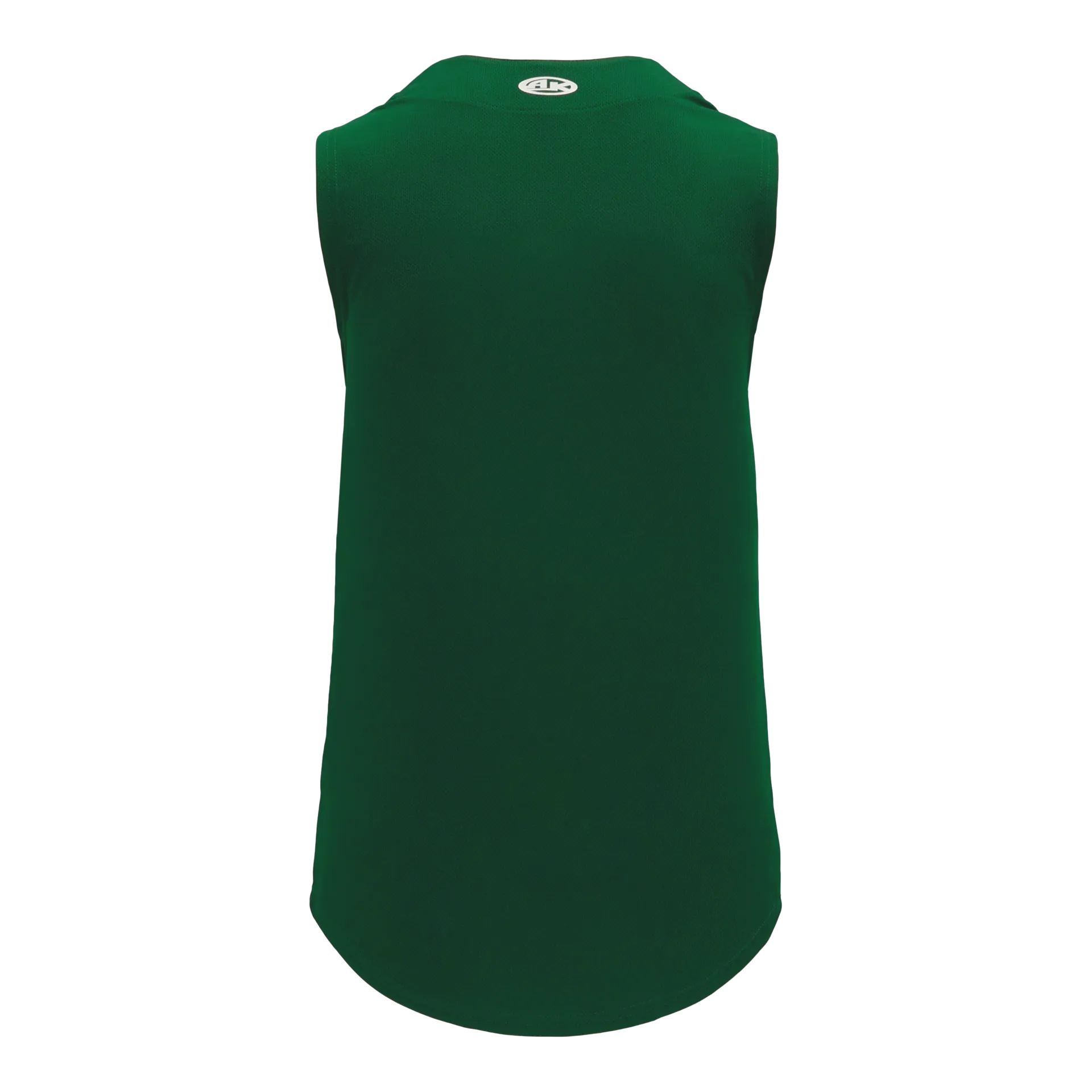 Athletic Knit Full Button Sleeveless Baseball Jersey