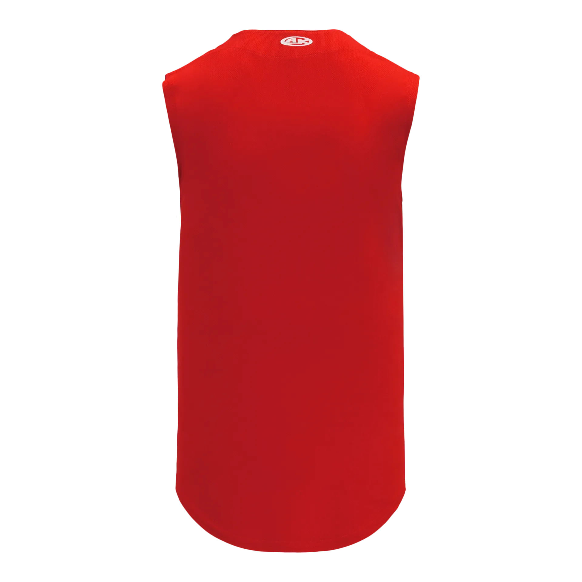 Athletic Knit Full Button Sleeveless Baseball Jersey