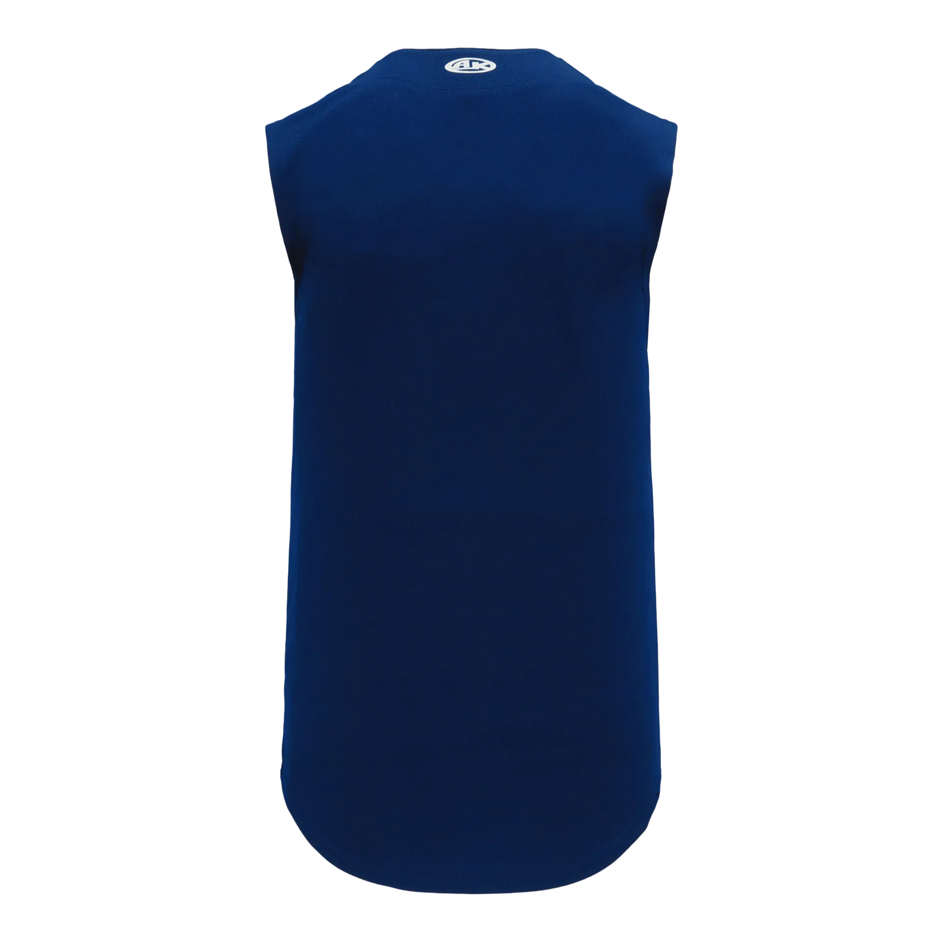 Athletic Knit Full Button Sleeveless Baseball Jersey