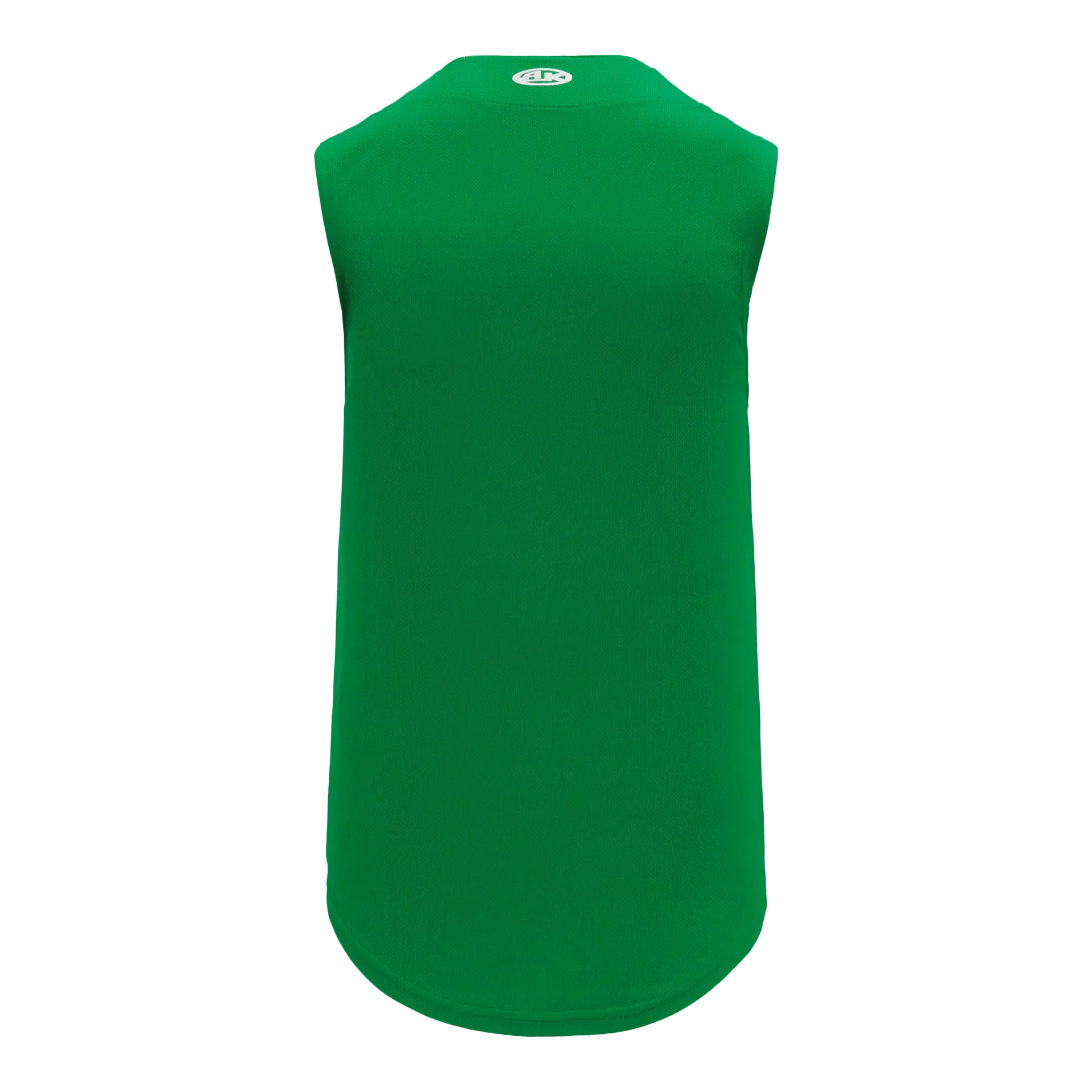 Athletic Knit Full Button Sleeveless Baseball Jersey