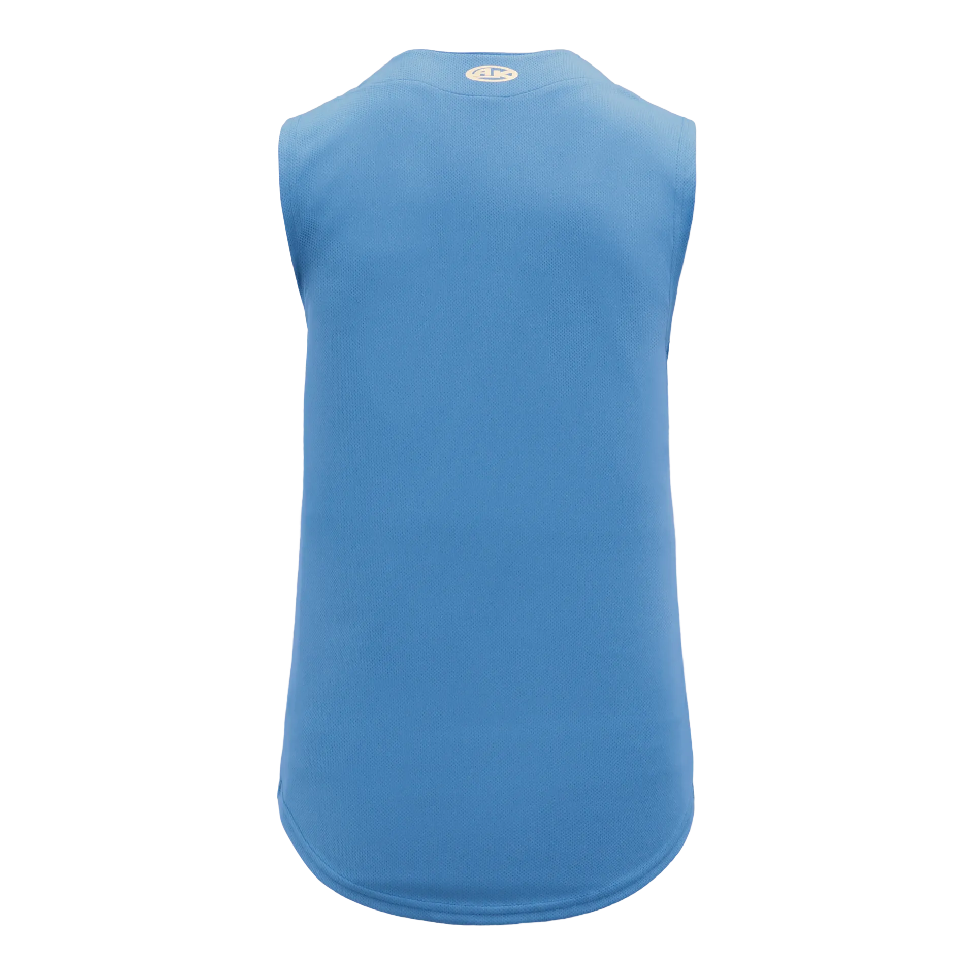 Athletic Knit Full Button Sleeveless Baseball Jersey