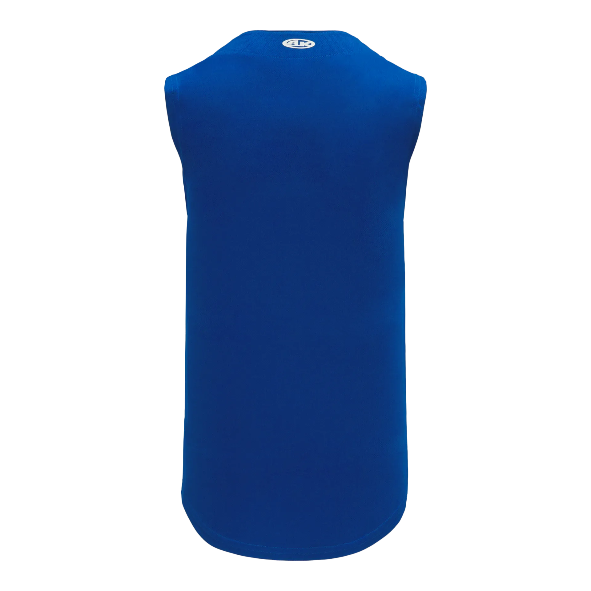 Athletic Knit Full Button Sleeveless Baseball Jersey