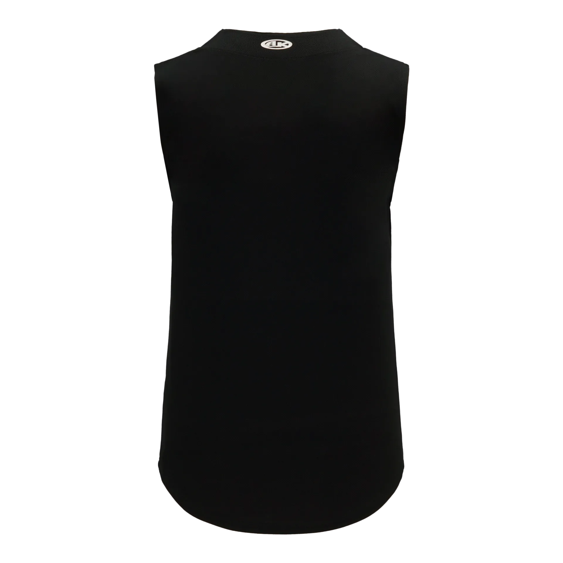 Athletic Knit Full Button Sleeveless Baseball Jersey