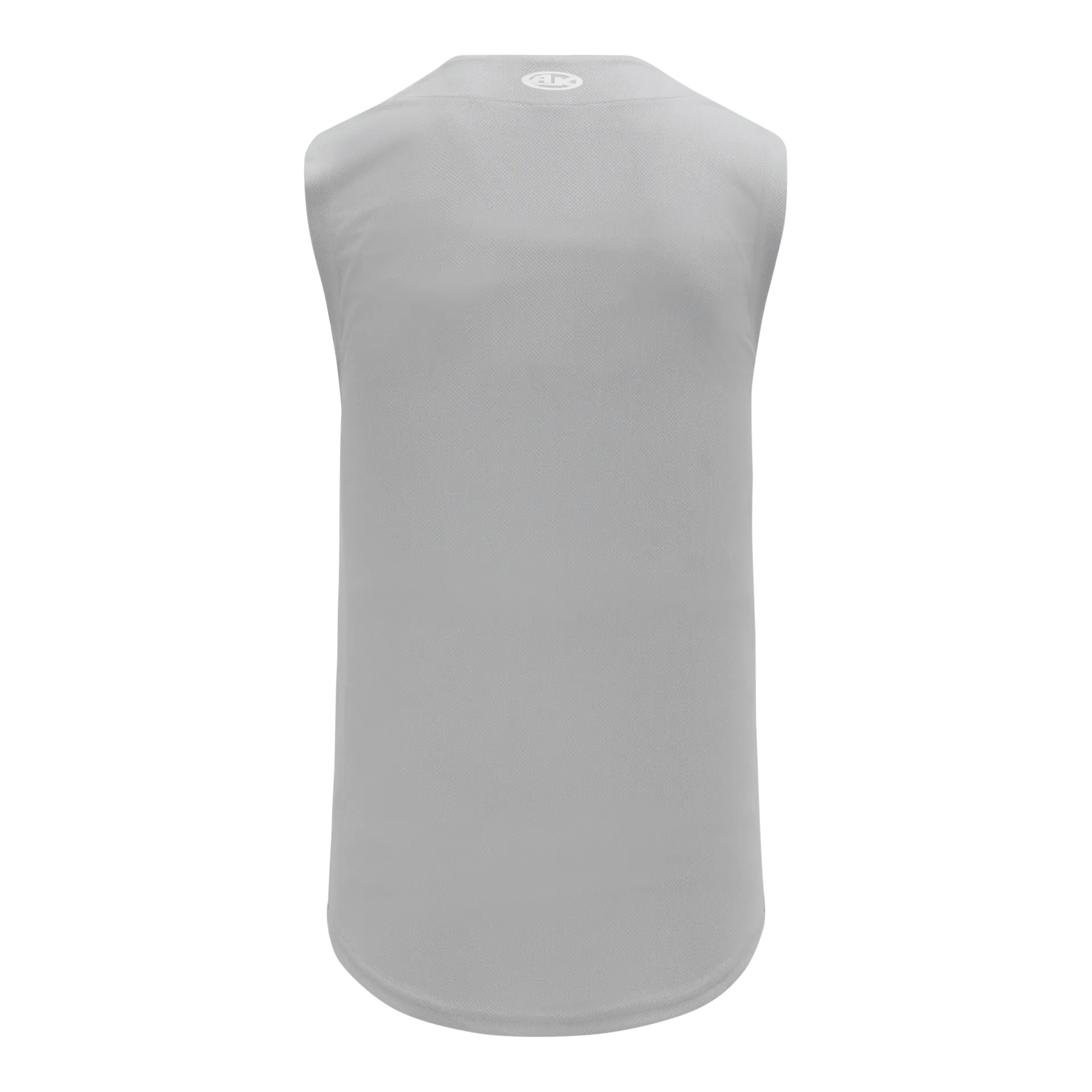 Athletic Knit Full Button Sleeveless Baseball Jersey