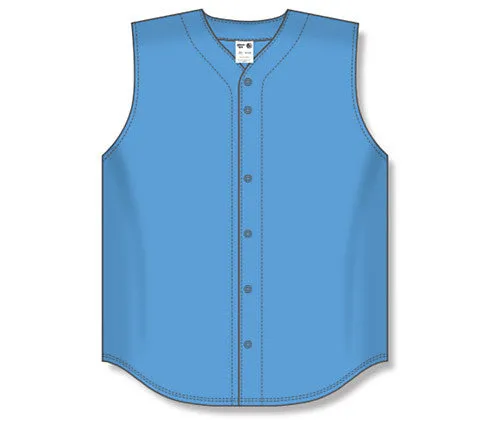 Athletic Knit Full Button Sleeveless Softball Jersey