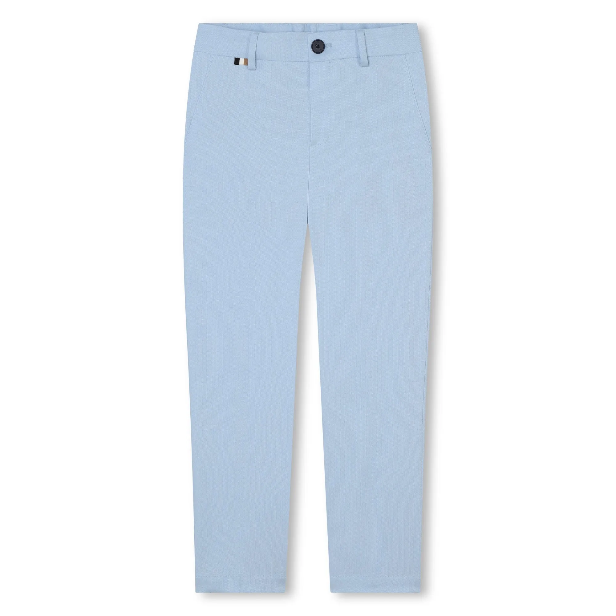 BOSS KIDSWEAR Pale Blue Suit Trousers
