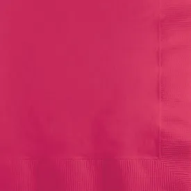 Bulk Pack of 150 Hot Magenta Beverage Napkins, 3 Ply