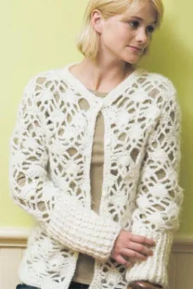 Casual Elegance Cardigan (Crochet)