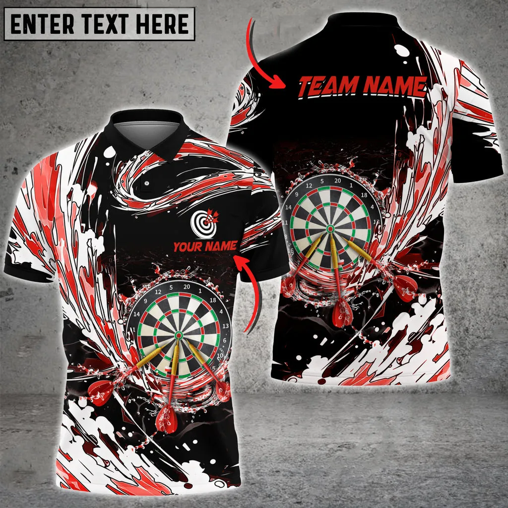 Coolspod Breath Of Water Darts Multicolor Option Personalized Name 3D Polo Shirt, Gift for Dart Player