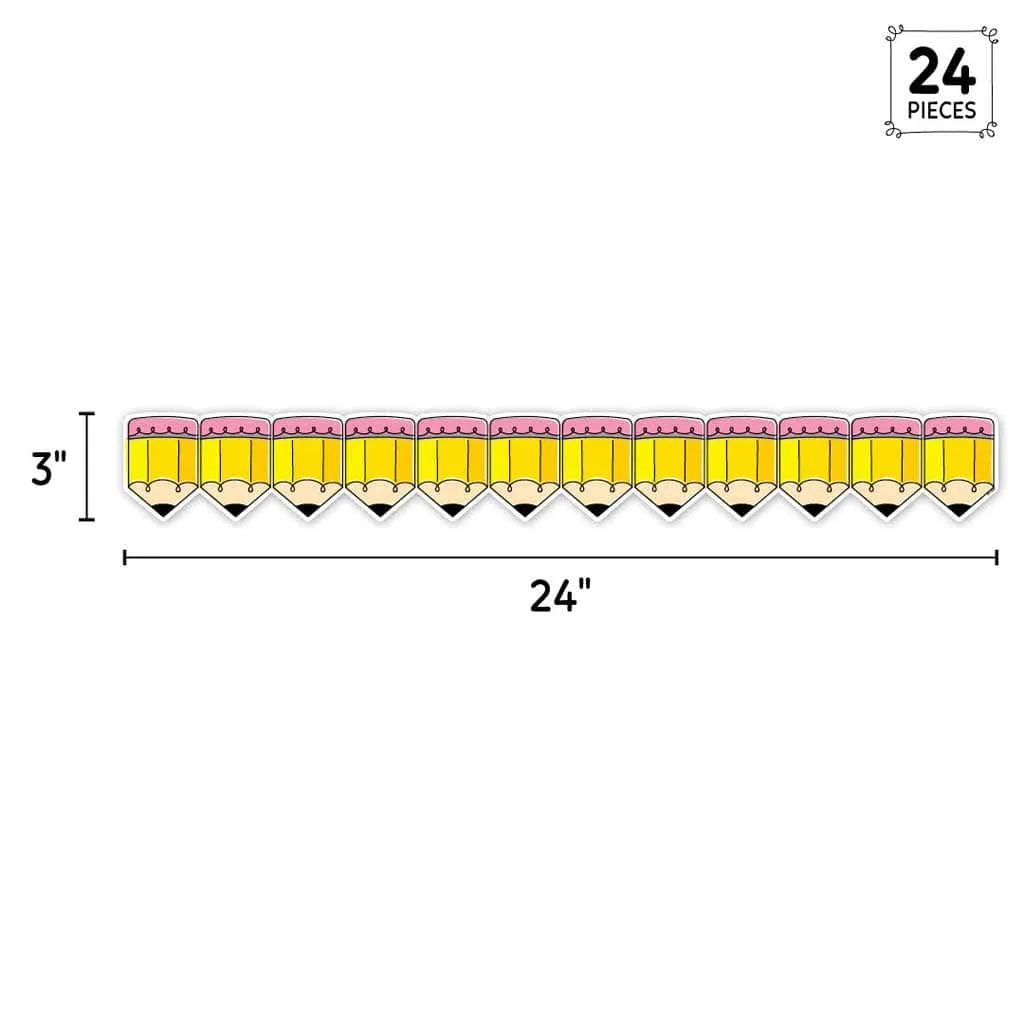 Creative Teaching Press Doodle Pencils Border Trim - 48'