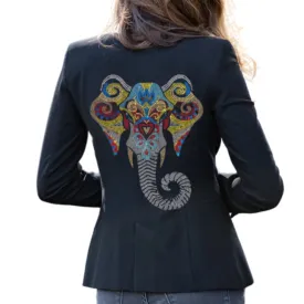 Crystals Elephant Blazer
