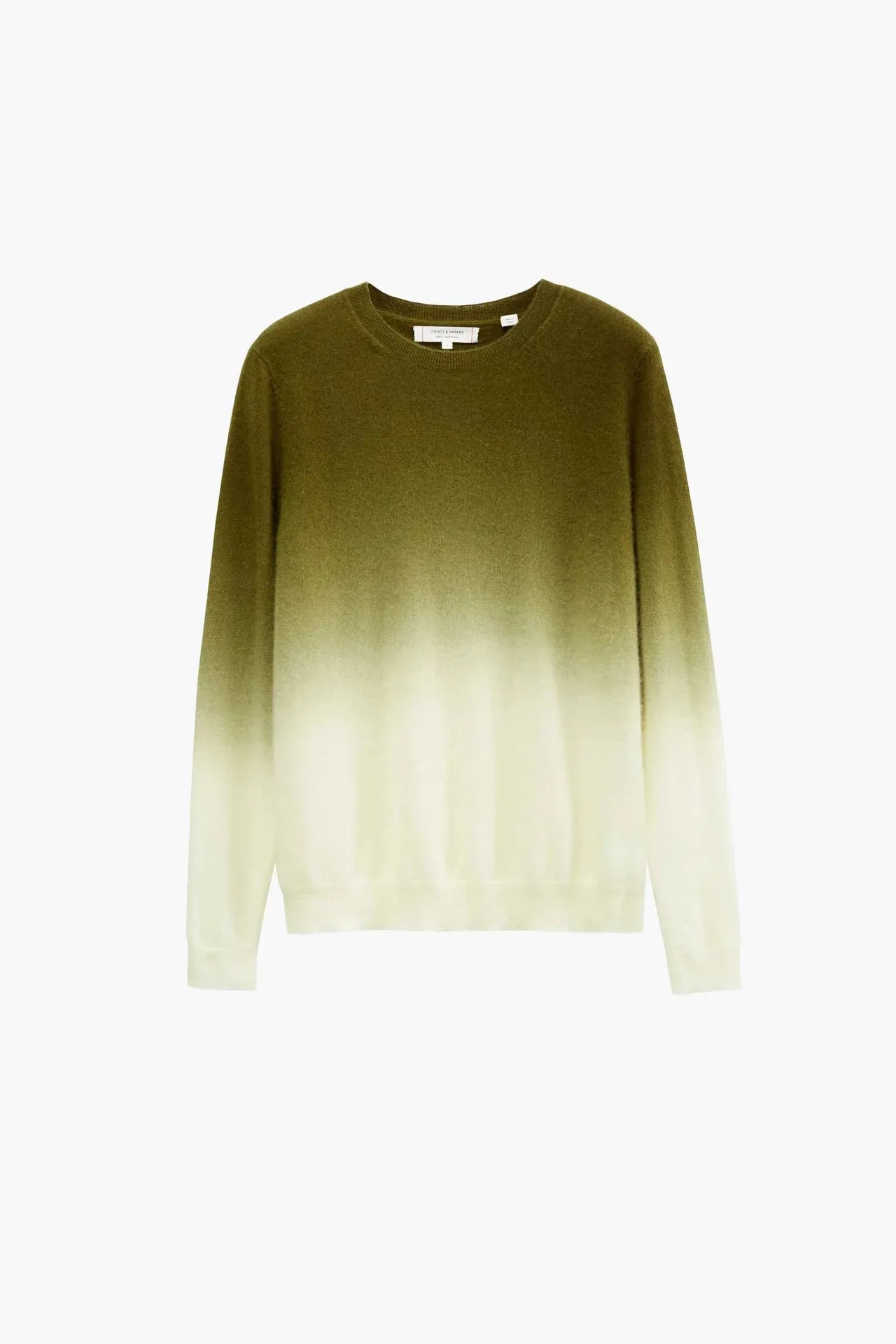 Dip Dyed Sweater, Cream/Khaki