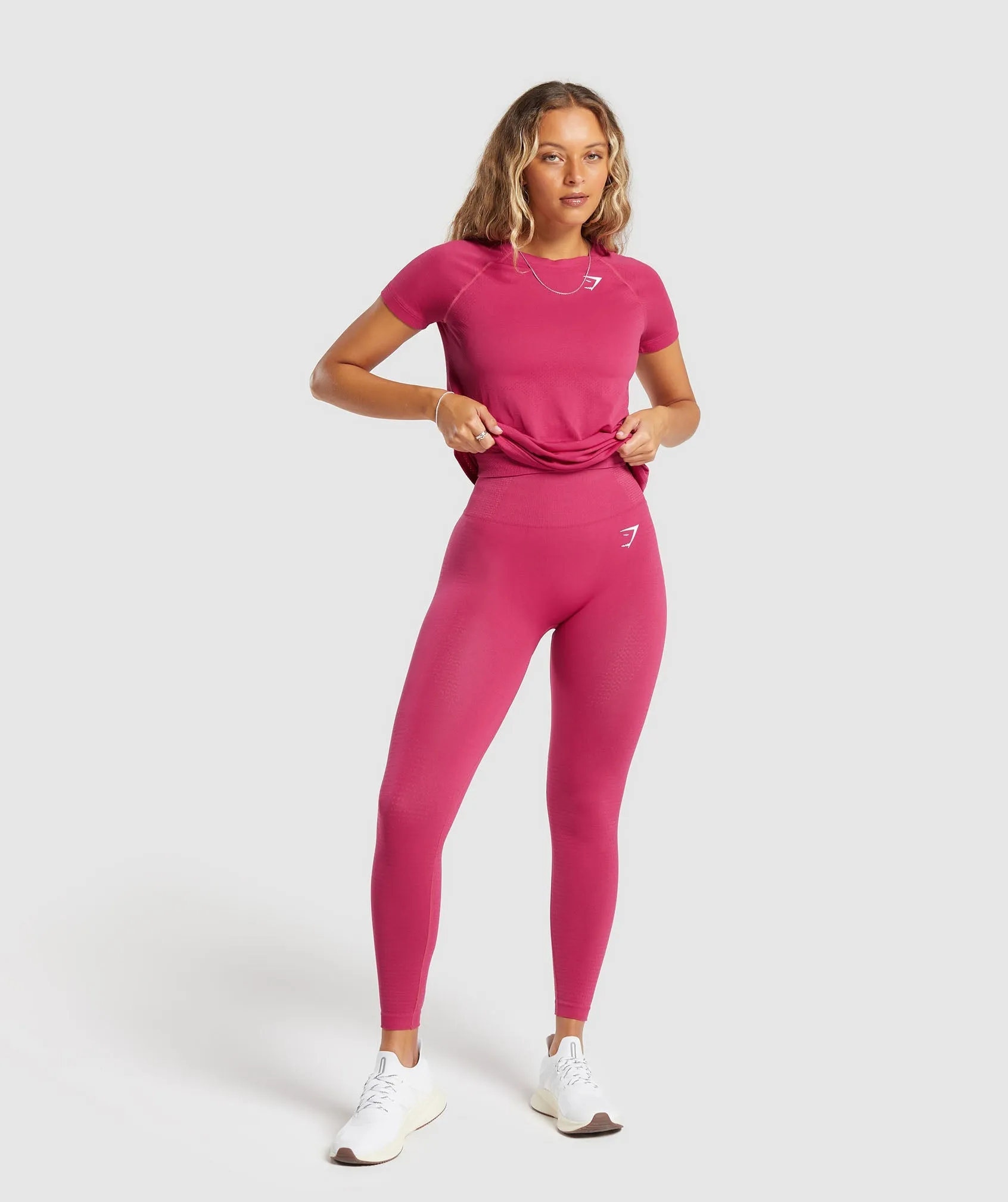 Gymshark Vital Seamless 2.0 Light T-Shirt - Vintage Pink/Marl