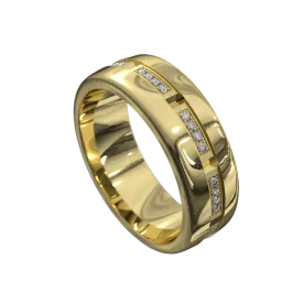 Half Round Diamond Band