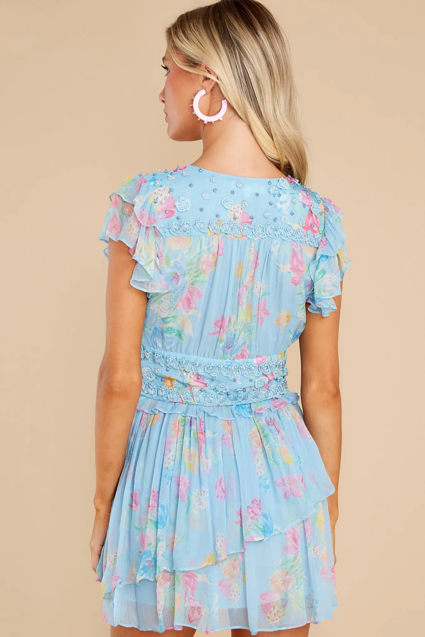 Marisela Sky Lullaby Mini Dress