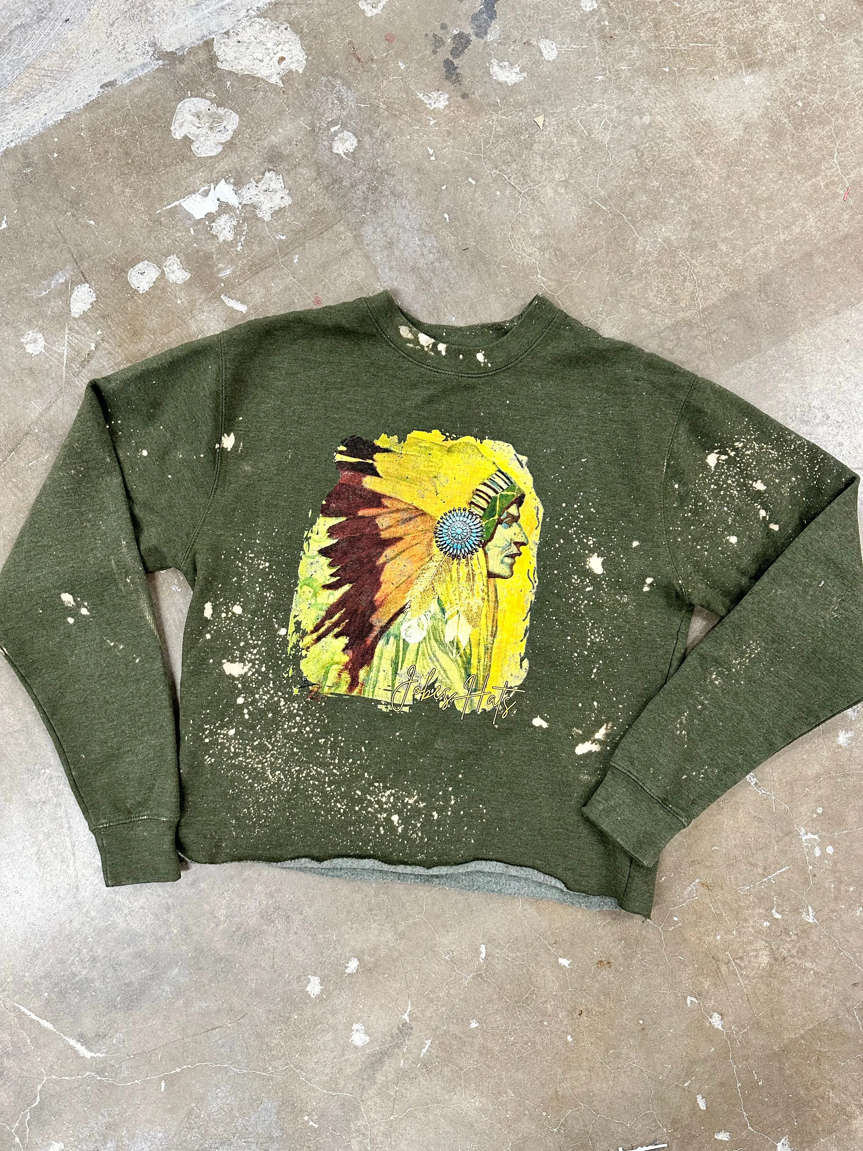NEW! Eliana's Green Apache Pull Over