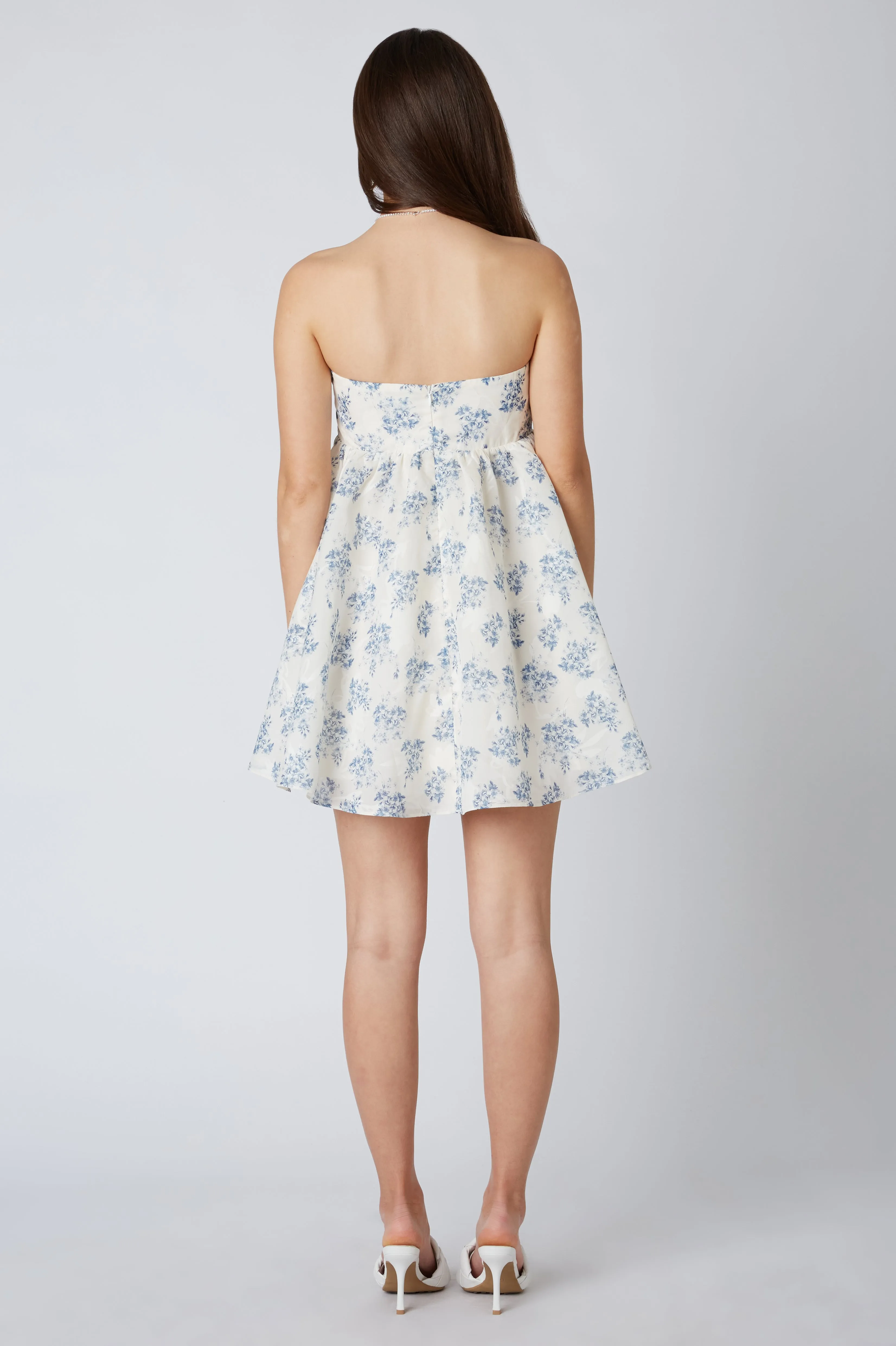 Organza Floral Mini Dress