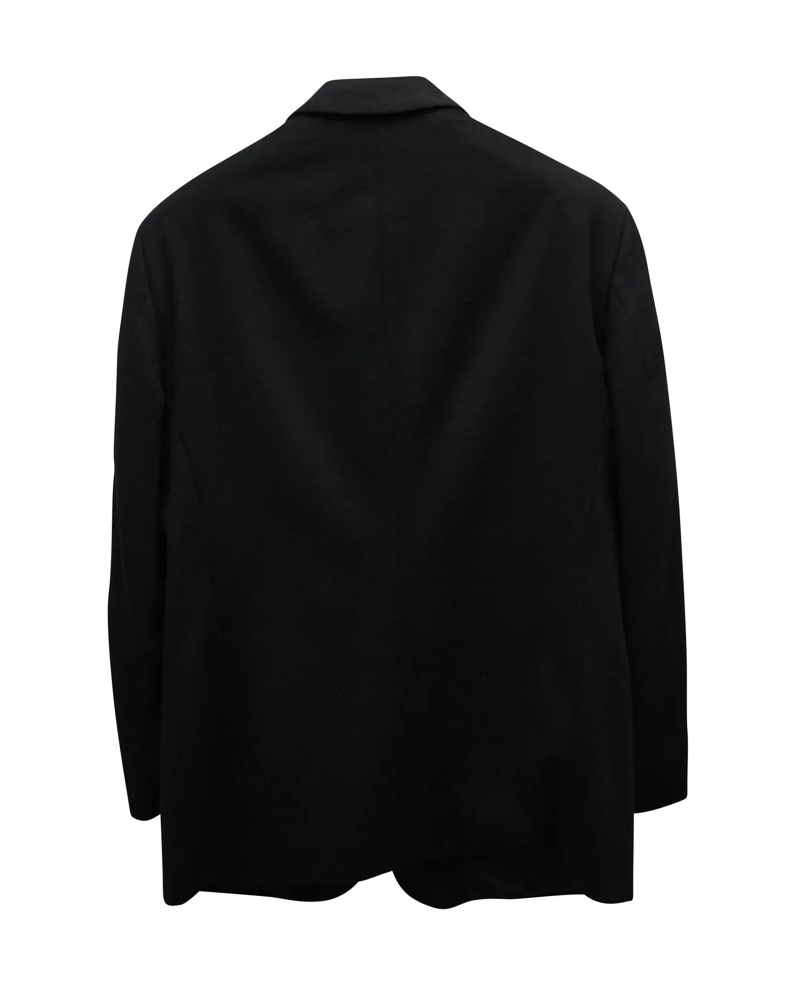 Single Breasted Black Wool Blazer for Men by Armani Collezioni
