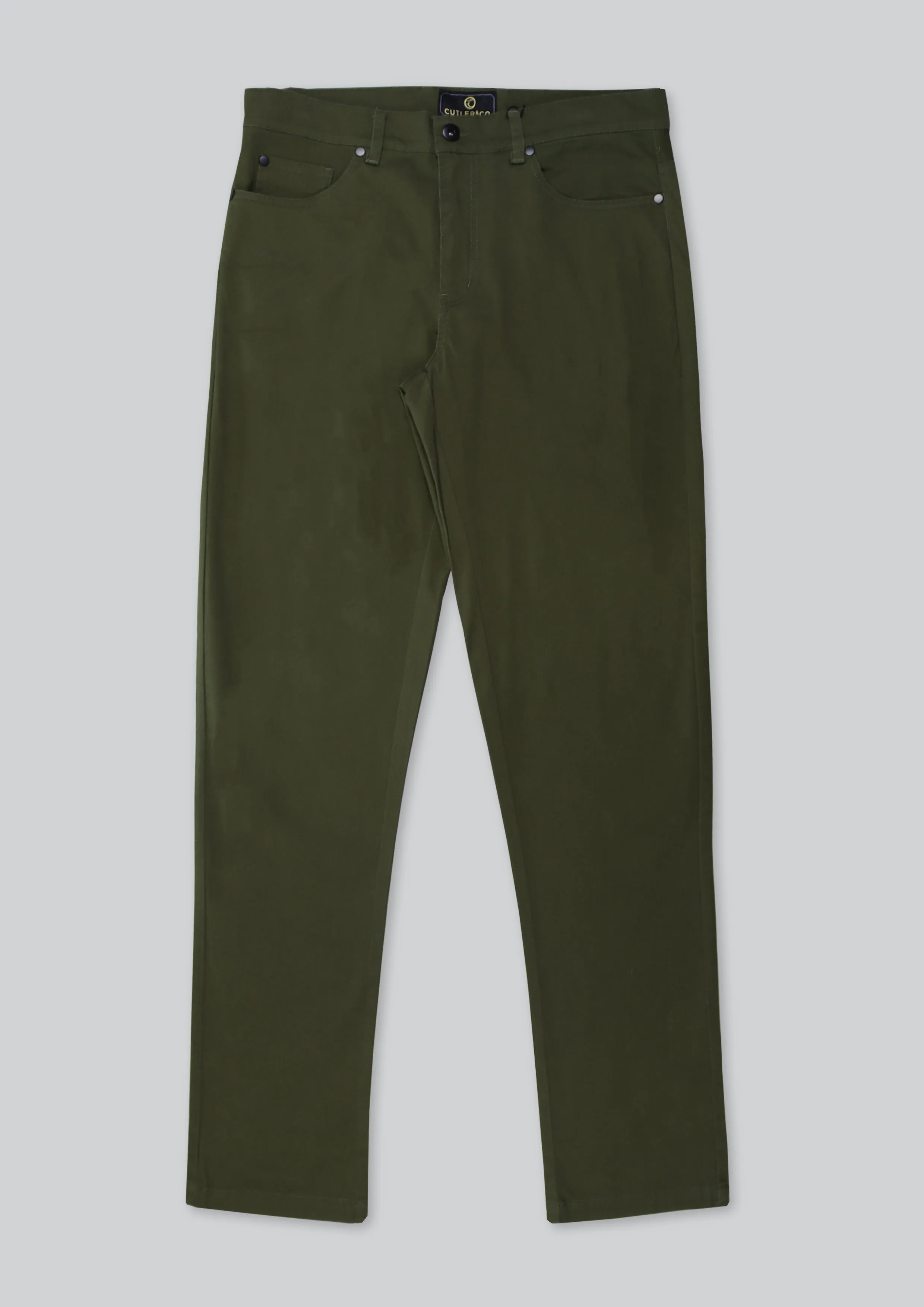 Textured Terry Chino: Military