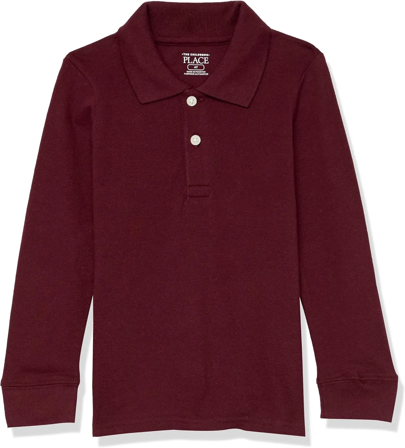 The Children's Place boys Long Sleeve Pique Polo
