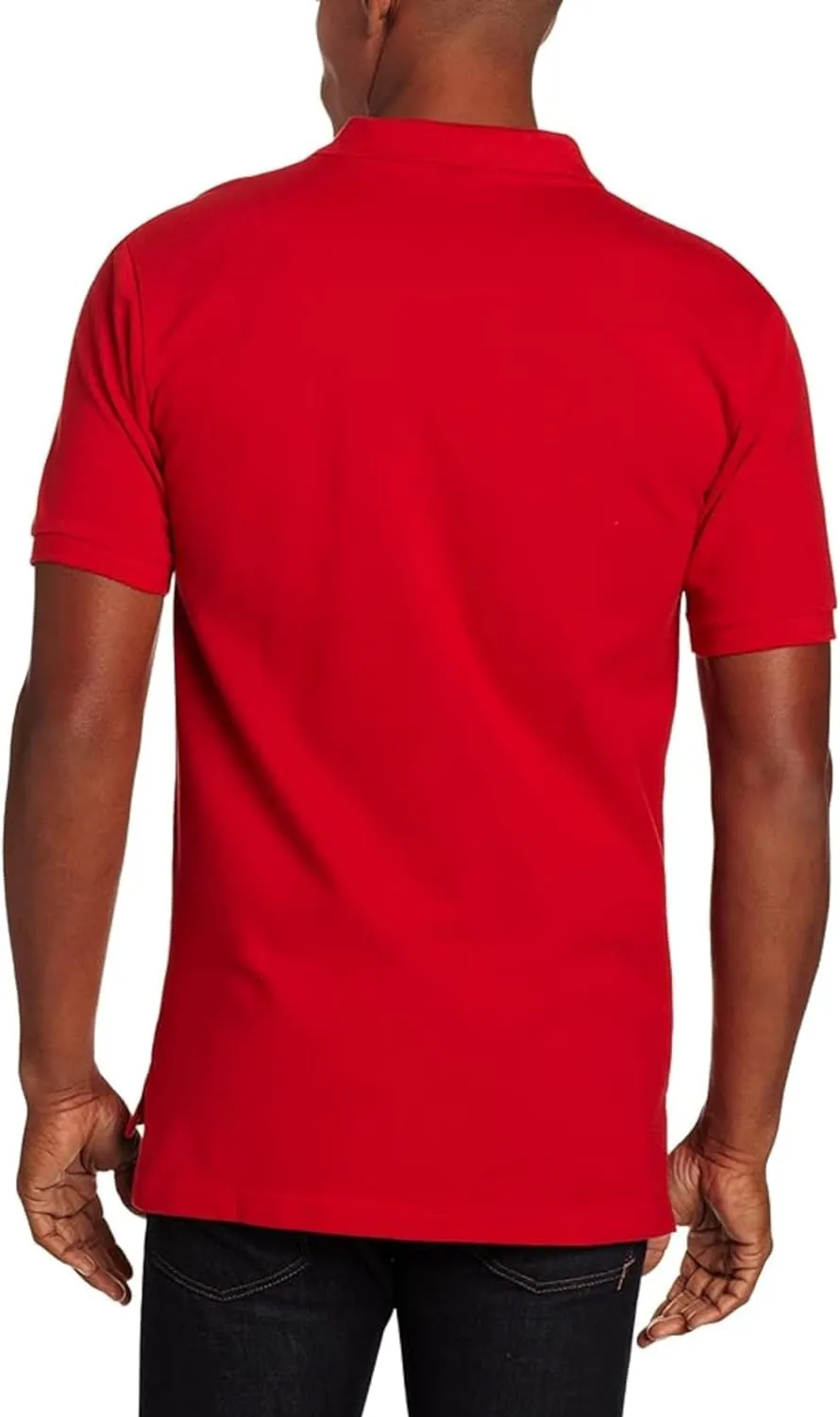 U.S. Polo Assn. Men's Classic Polo Shirt, Two-Button Closure Pique Polo Shirt, Summer Fashion Golf Shirt