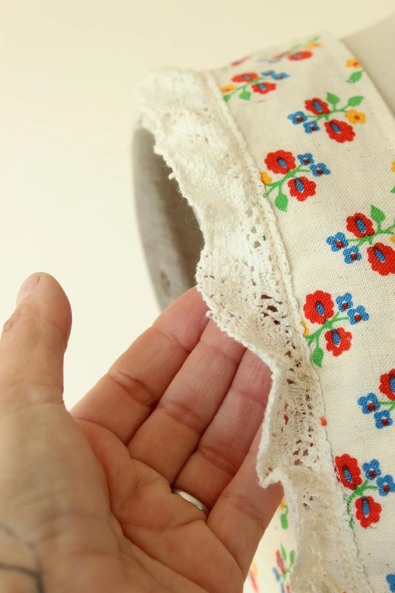 Vintage 1970s Floral Print Prairie Maxidress with Tie Belt